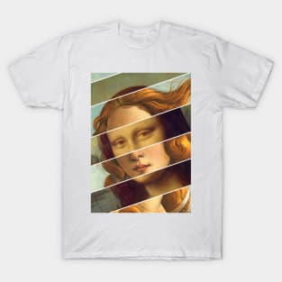 Venus by Sandro Botticelli and Mona Lisa of Leonardo Da Vinci T-Shirt